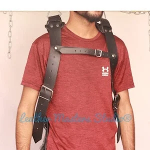 pornhint Pornhint 100% Genuine Leather Swing, Gay Sex Sling, BDSM Suspension Swing, 4mm Thick Leather Sling,  BDSM Gear, Fetish Gifts for Him