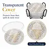 [Upgrade]6pcs/set DIY Diamond Painting Waterproof Case Classic Sweet Pearl Art Coaster Gift Decor Set