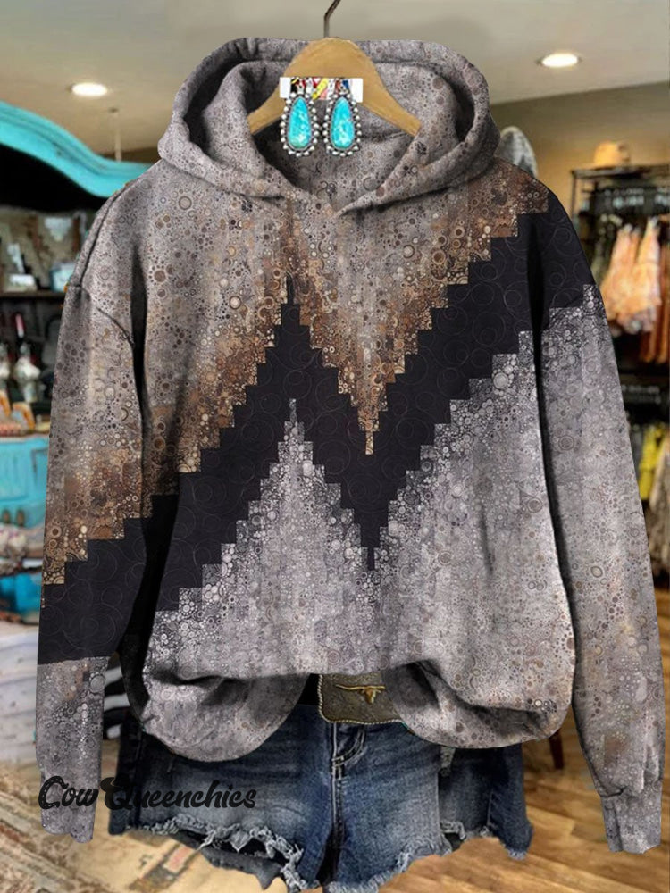 Women’s Vintage Print Casual Sweatshirt As Shown / S