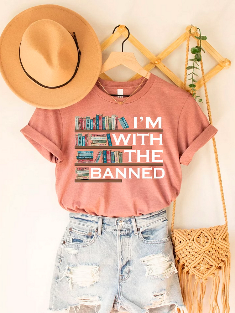 Read Banned Books Shirt, I'm with the banned, Book Shirt socialshop