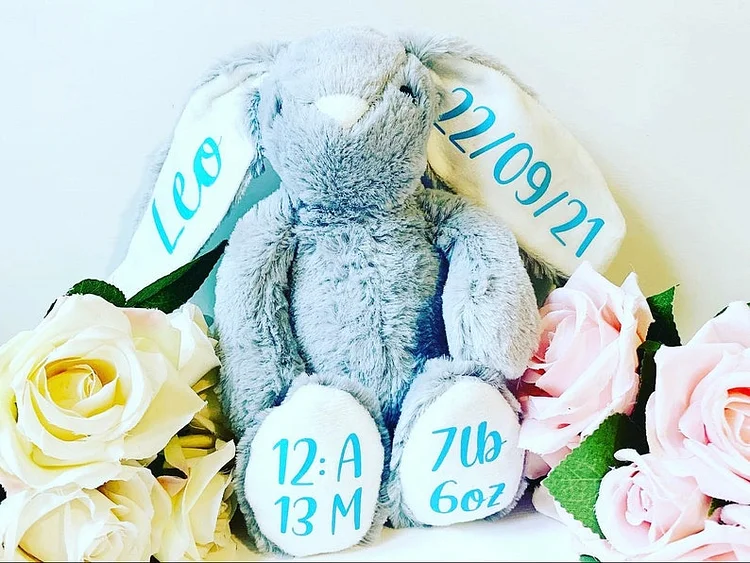 Personalised Bunny|Baby Gift|Bunny Plush|Custom Bunny