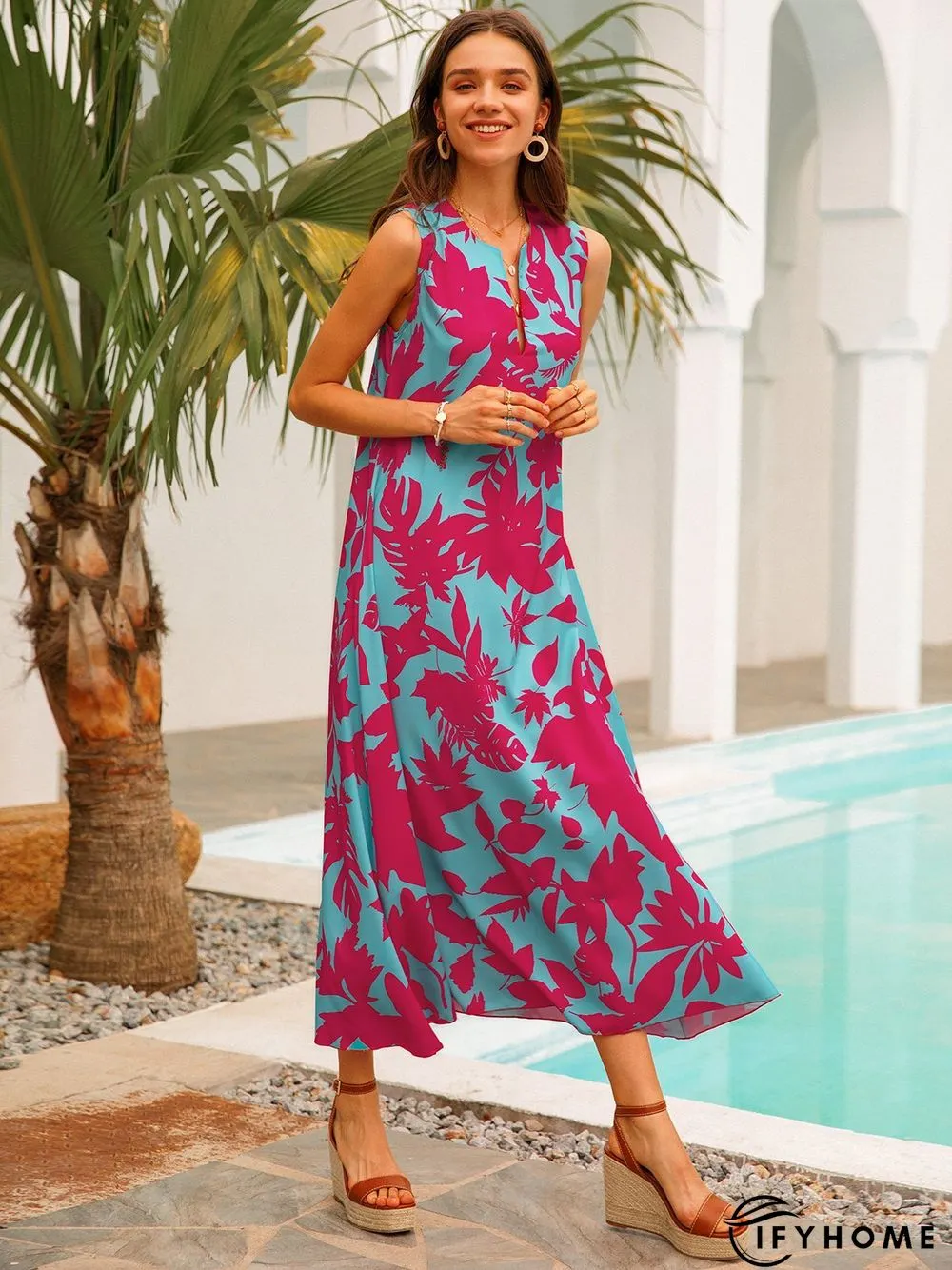 Casual Sleeveless Weaving Dress | IFYHOME