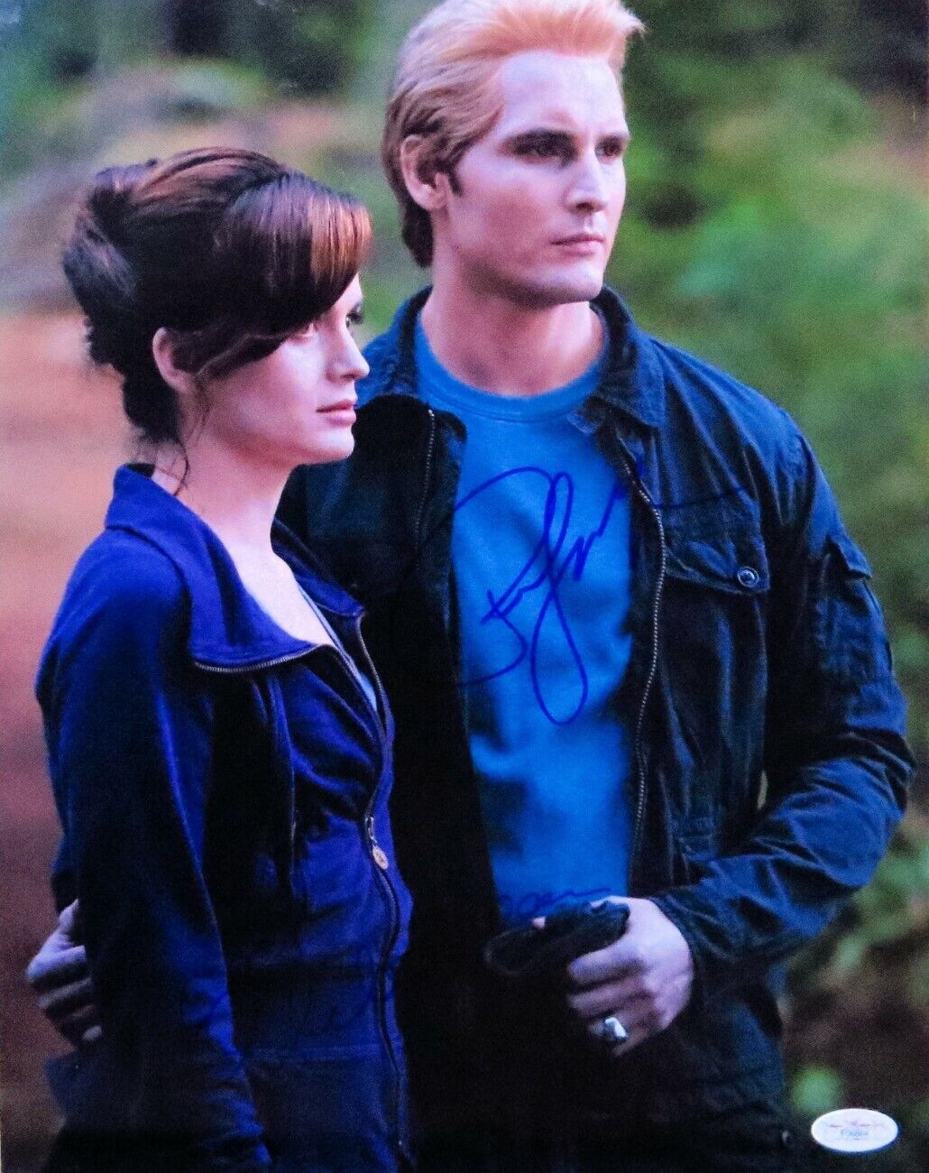 Peter Facinelli Elizabeth Reaser Dual Signed 11X14 Photo Poster painting Twilight JSA F06864