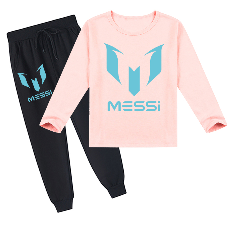 Mayoulove Messi Long Sleeve T-Shirt Set for Kids - Stylish Soccer Apparel for Boys  Girls - Perfect Gift-Mayoulove