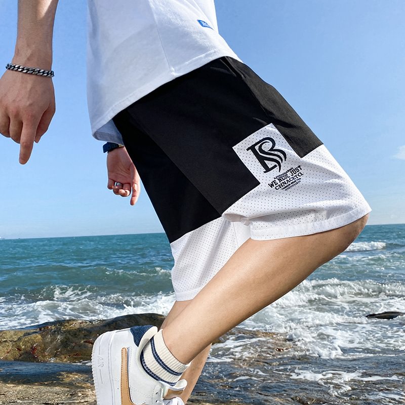 Streetwear Patchwork Multi-pocket cargo Shorts