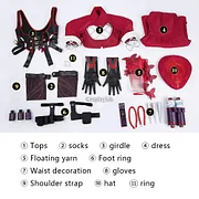 Psylocke Red Outfit Cosplay Costume