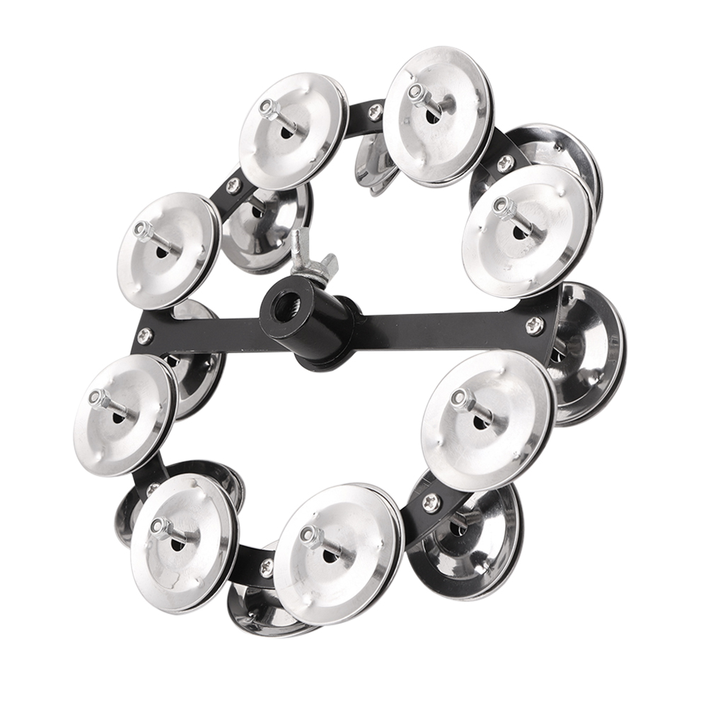 

Drum Cymbals Hi Hat Tambourine Bells with Row Jingles Percussion Instrument, Step on the bell, 501 Original