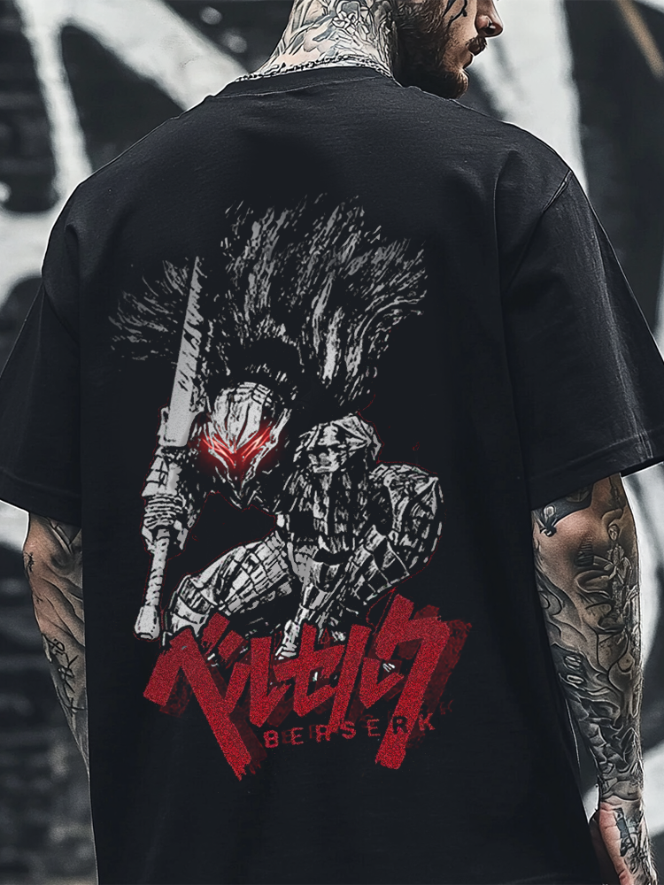 Shoptechwear Art Berserk Guts Dark Oversized Totem Unisex Casual T-shirt