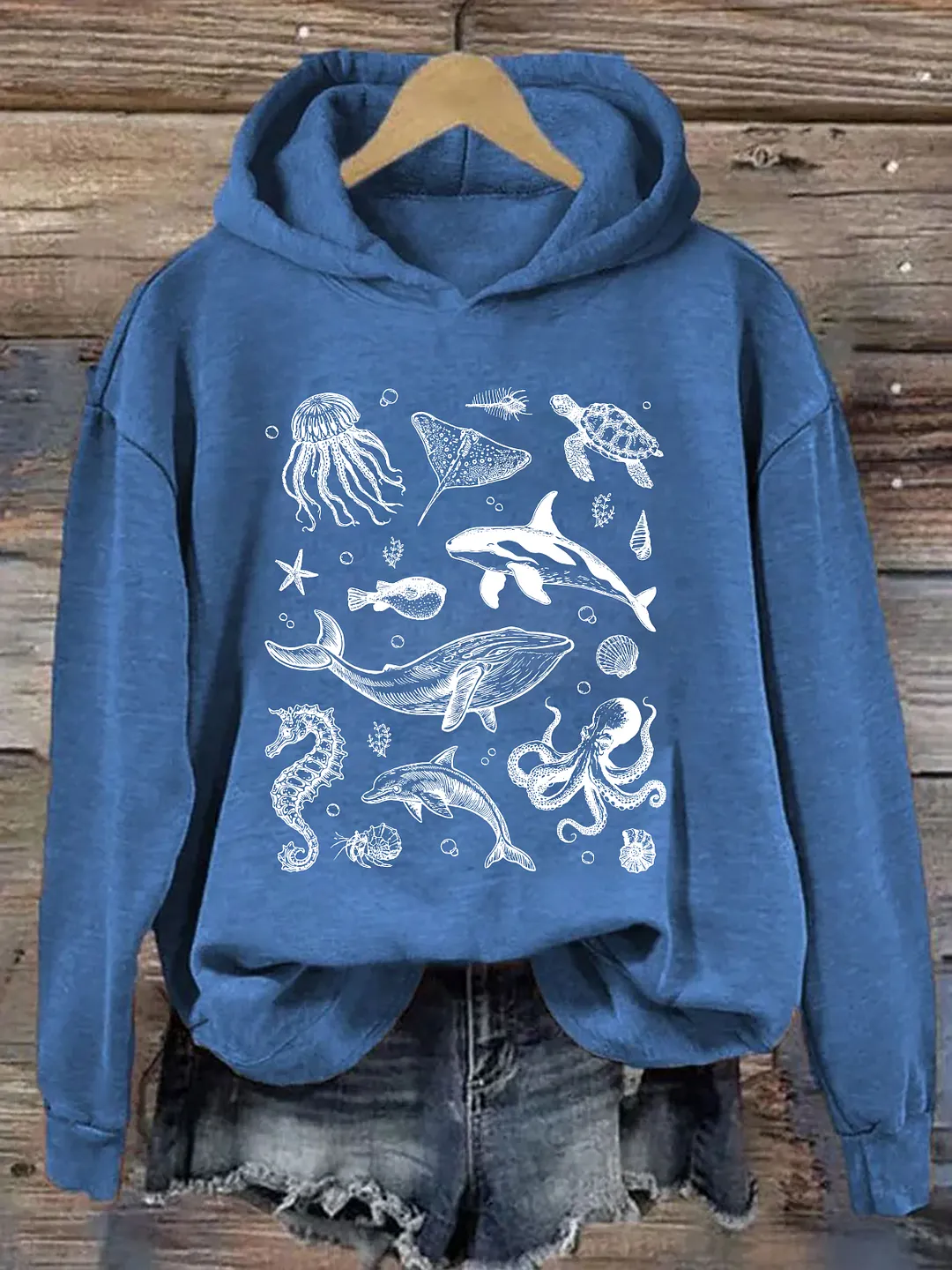 Sea Animals Hoodie