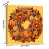 Framed Pumpkin Flowers - Pearls Painting Kit DIY Diamond Painting Pearl Dot Crafts 20x20CM