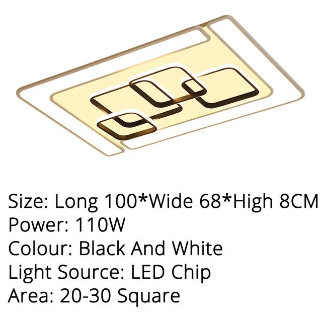 Modern LED Ceiling Lamp Fixture For Living Room Touch Remote Control Dimming For Dining Room Bedroom Lights fixture Iron Body