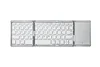 Tri-fold Wireless Bluetooth Keyboard with Touchpad Portable Thin Bluetooth Keyboard Rechargeable, Foldable, Suitable for Travel, Compatible with Laptops, Tablets, Smartphones and Windows iOS Android Systems