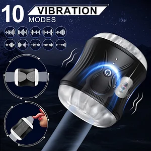 Jaffen Fully Automatic 10-frequency Vibration Male Penis Rolling Cup