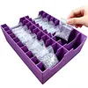 Diamond Art Baggie Holder Large Capacity 20-Grid Diamond Painting Drill Bag Storage Box with Multiple Layers for Organizing Tools Art Supplies And Additions (Purple)