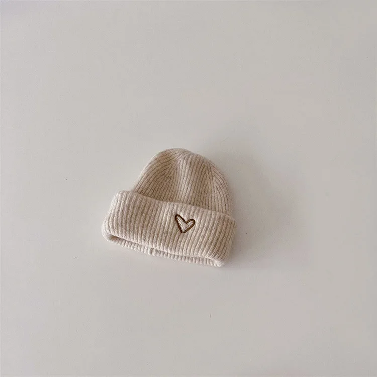 Toddler Heart Embroidered Beanie
