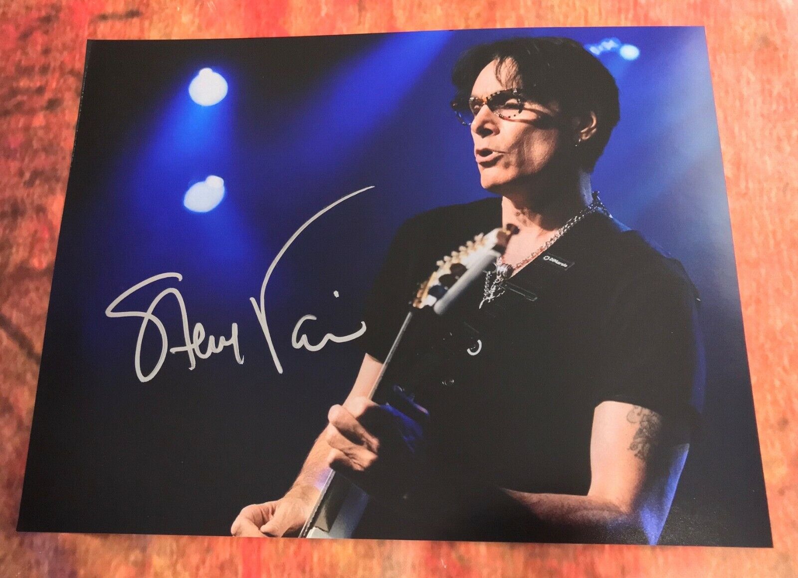 GFA David Lee Roth Guitarist * STEVE VAI * Signed 11x14 Photo Poster painting PROOF S3 COA