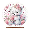 DIY Bear Diamond Painting Acrylic Single Side Desktop Decor