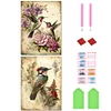 2Pcs/set Diamond Painting-5D Full Round Drill Yellowed Animal (40*30 CM)