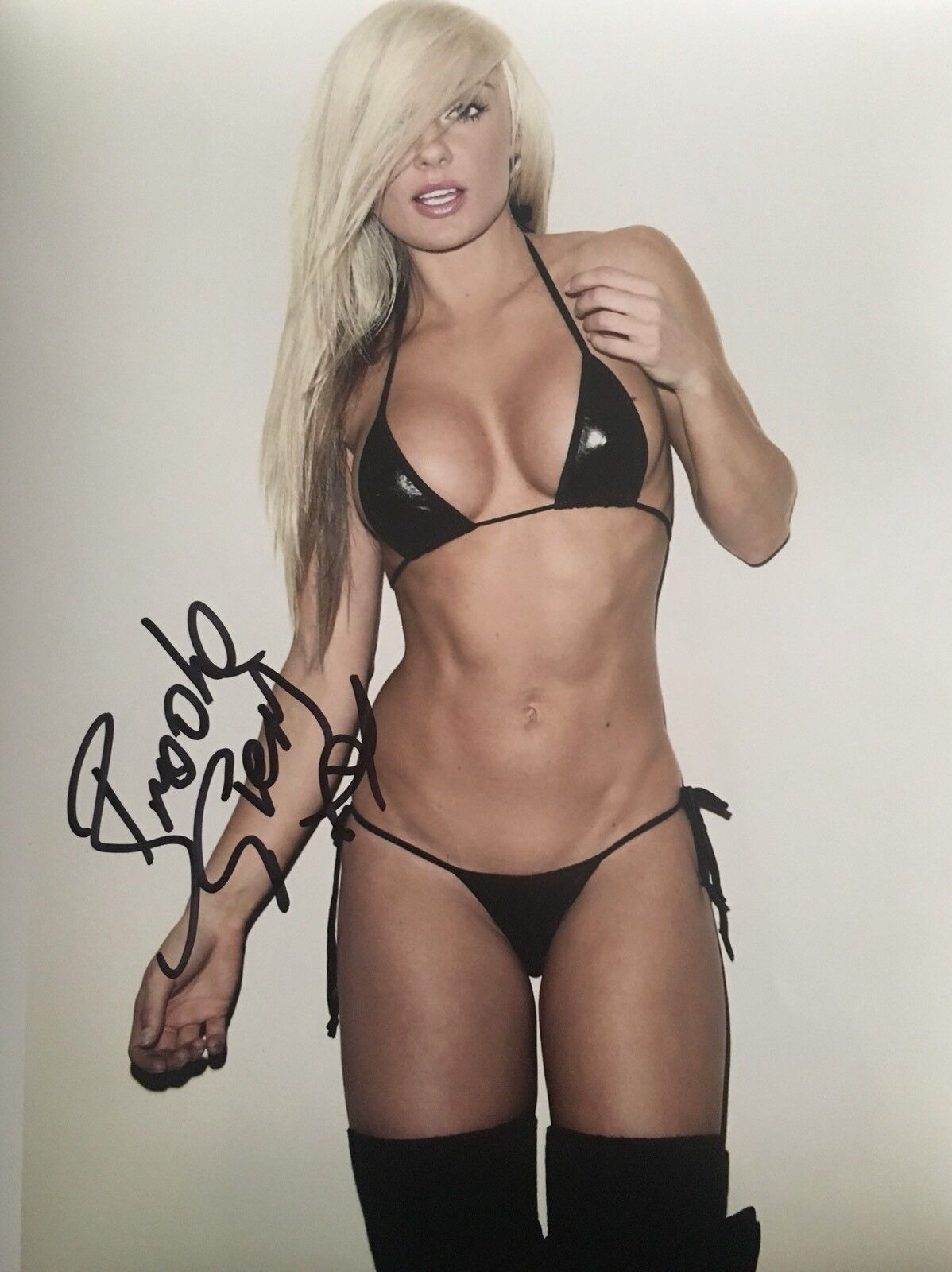 Brooke Evers Model & DJ Signed 11x14 Photo Poster painting Autographed Proof