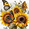 Diamond Painting-DIY Full Round Drill Sunflower