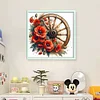 Cartwheel Poppy-11CT Stamped Cross Stitch 40*40cm/15.75*15.75in