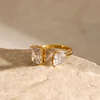 Shine Zircon 18K Golden Ring