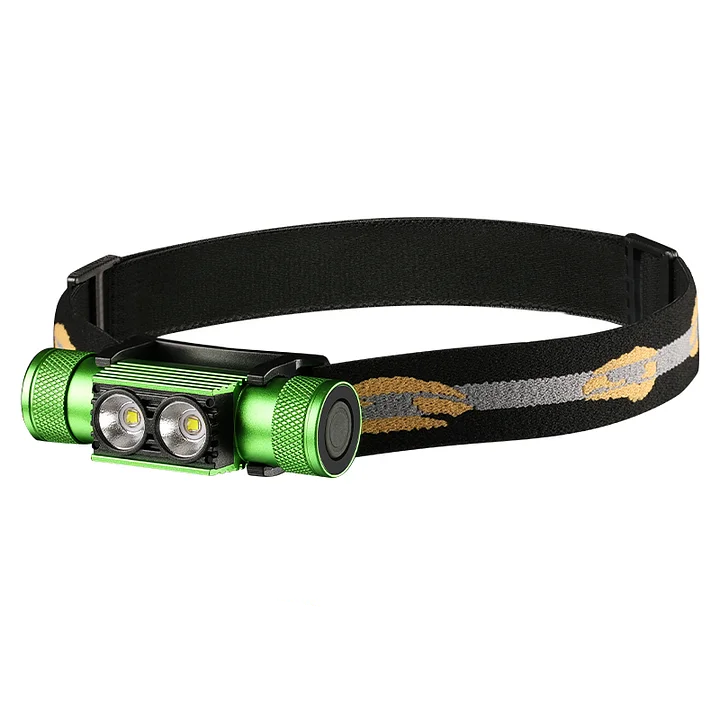 H25A Rechargeable Headlamp 1200 High Lumens, Adjustable and Comfortable Headband Headlight