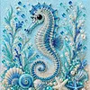 Framed Haima - Pearls Painting Kit DIY Diamond Painting Pearl Dot Crafts 20x20CM