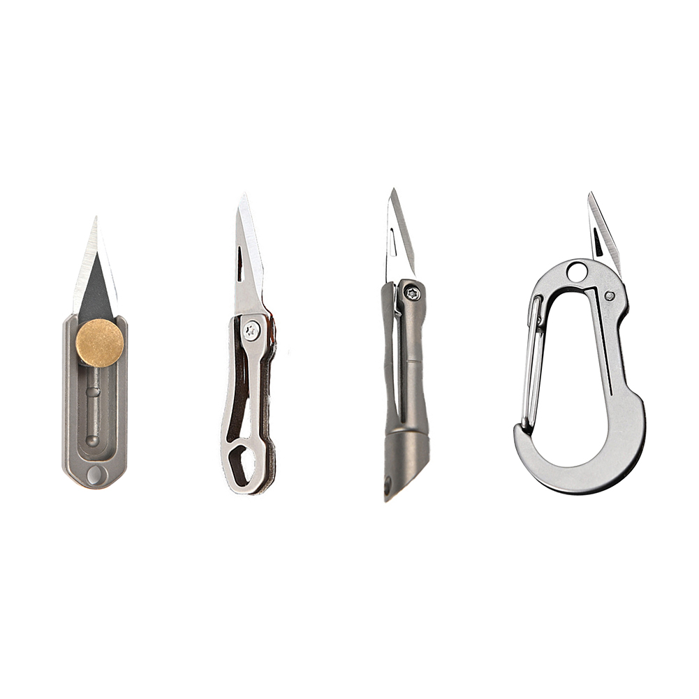 

Titanium Alloy Portable Mini Unboxing Knife Keychain Outdoor Letter Opener, 501 Original