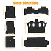 [US Local Warehouse] Floor Mats & Cargo Liner for Toyota 4Runner 2025 2026 Fuel 7 Seats All Weather TPE Floor Liners Trunk Mat with Backrest Mat for 4Runner Accessories