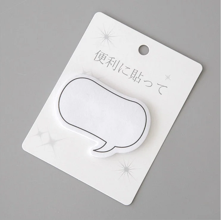 1 Pcs Lytwtw's Cute Kawaii Dialog Sticky Notes Creative Post Notepad Memo Pads Office School Supply Stationery stickers adhesive