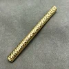 Handmade brass hammered fountain pen/ballpoint pen