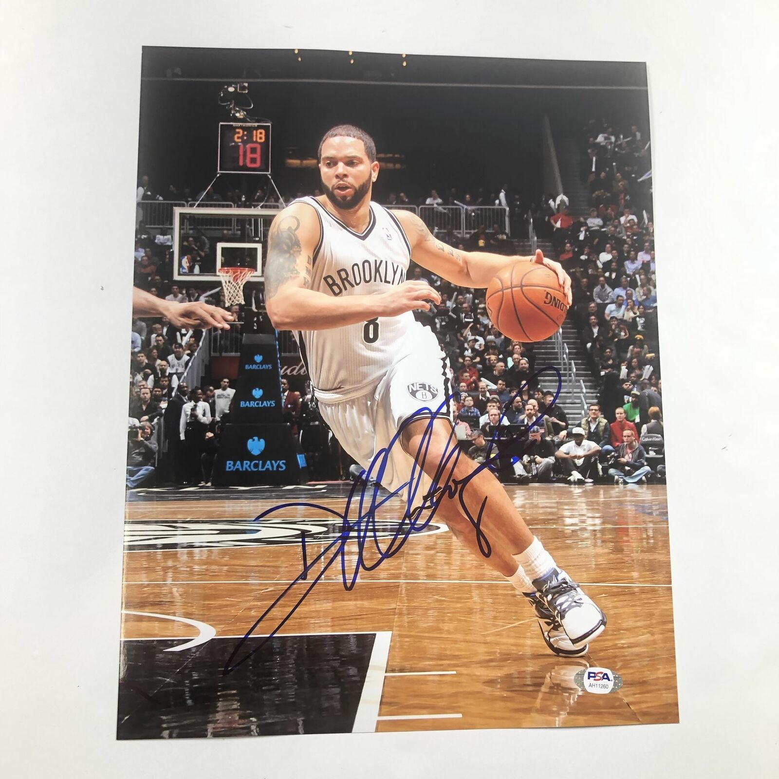 Deron Williams signed 11x14 Photo Poster painting PSA/DNA Brooklyn Nets Autographed