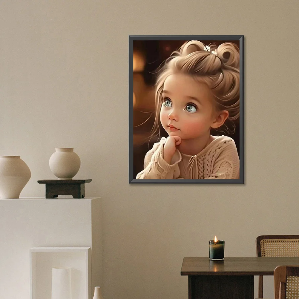 Diamond Painting - Full Round Drill - Cool Girl(Canvas|30*40cm)