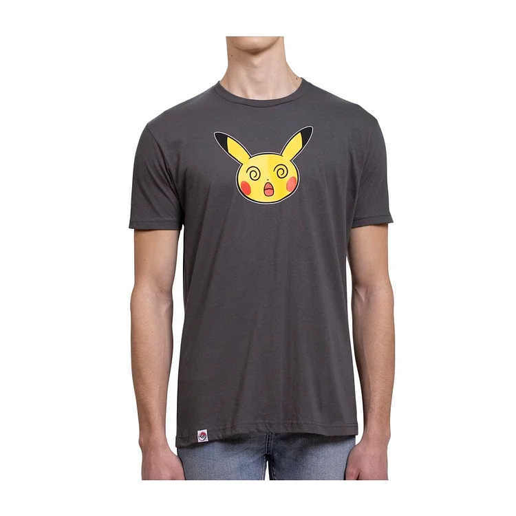 Pokémon Mood Collection: Pikachu Confused Fitted Crew Neck T-Shirt - Adult