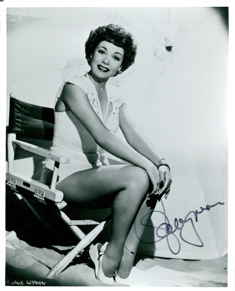 Jane Wyman (Vintage) signed Photo Poster painting COA