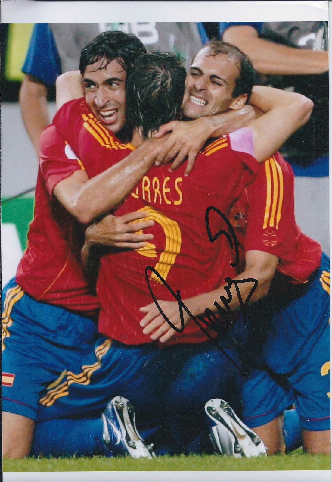 Fernando TORRES Signed Autograph 11x8 Photo Poster painting AFTAL COA Spain World Cup Winner