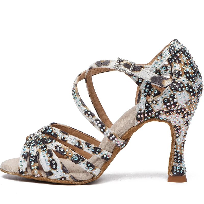 VCshoes Ballroom Dance Shoes For Women Latin Dance Shoes Jazz Dance Boots Cuban Heel Black Dance Boots For Women Wedding Shoes