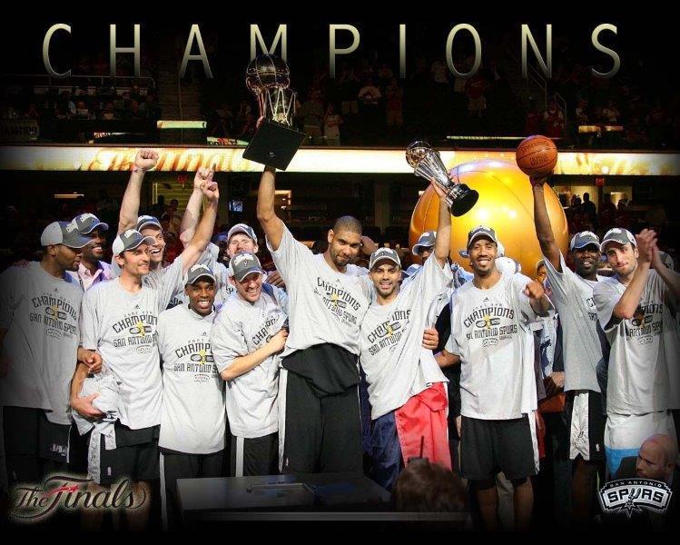 SAN ANTONIO SPURS 2007 Champions 8 x 10 Photo Poster painting Poster Print