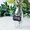 10 Pack | 2"x3" Mini Wooden Hanging Chalkboard Signs With Twine String and Chalk