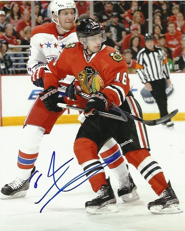 Chicago Blackhawks Marcus Kruger Signed Autographed 8x10 Photo Poster painting COA