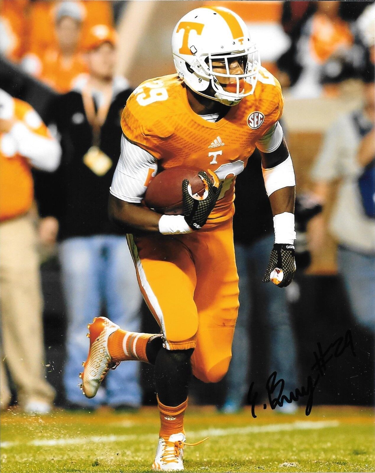 EVAN BERRY HAND SIGNED TENNESSEE VOLUNTEERS 8X10 Photo Poster painting W/COA