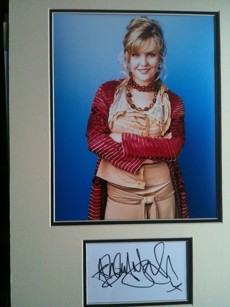 ASHLEY JENSEN - TOP ACTRESS SIGNED COLOUR Photo Poster painting DISPLAY