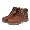 Real Leather Vintage Combat Boots / Men's Motorcycle Military Shoes