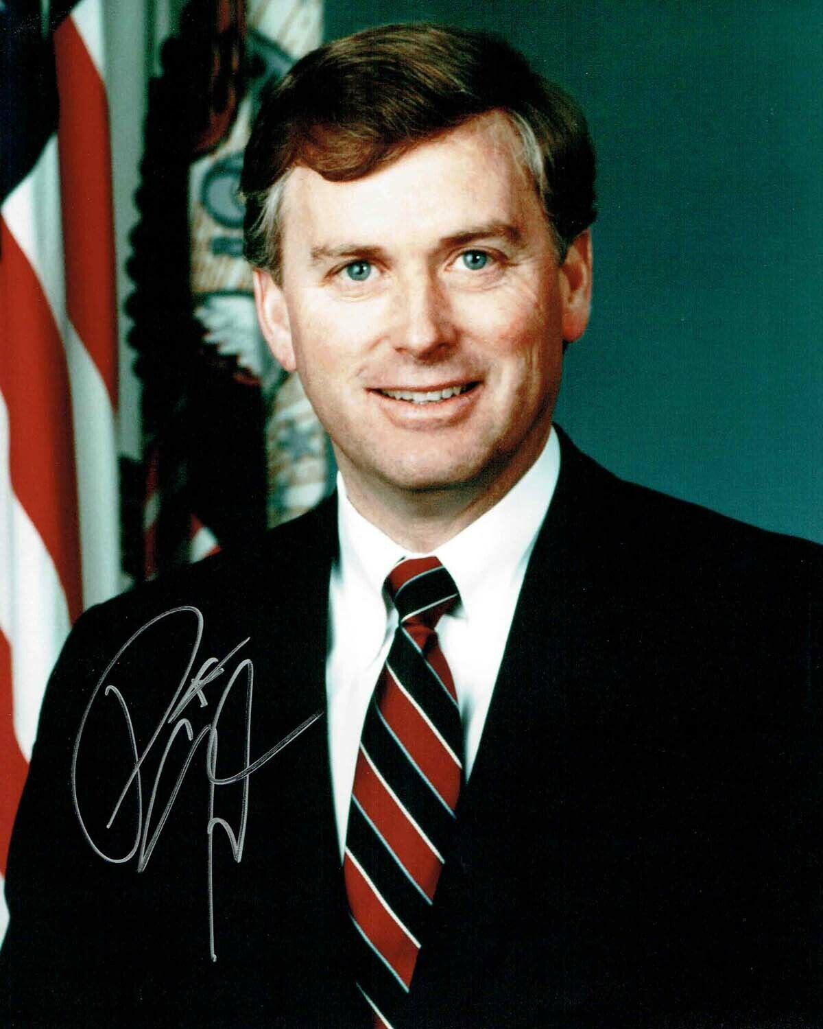 Senator Dan QUAYLE SIGNED Autograph Photo Poster painting AFTAL COA American Politician Lawyer