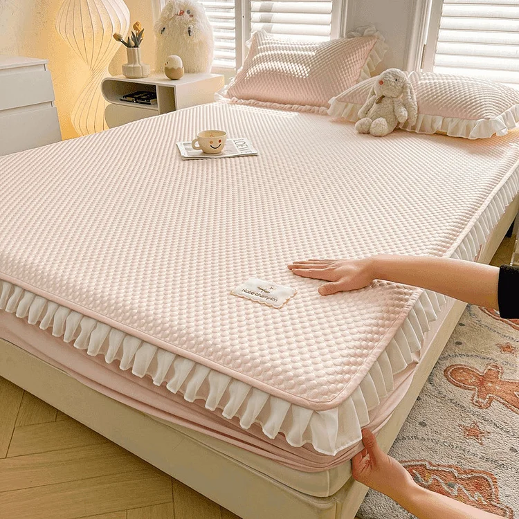 Summer Ice Silk Cooling Fitted Sheet