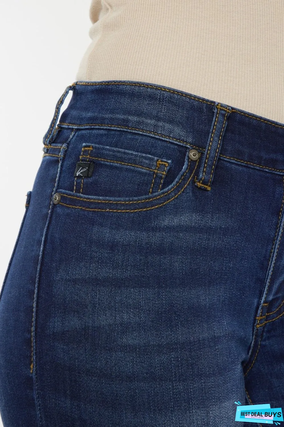 Kancan Mid Rise Gradient Skinny Jeans