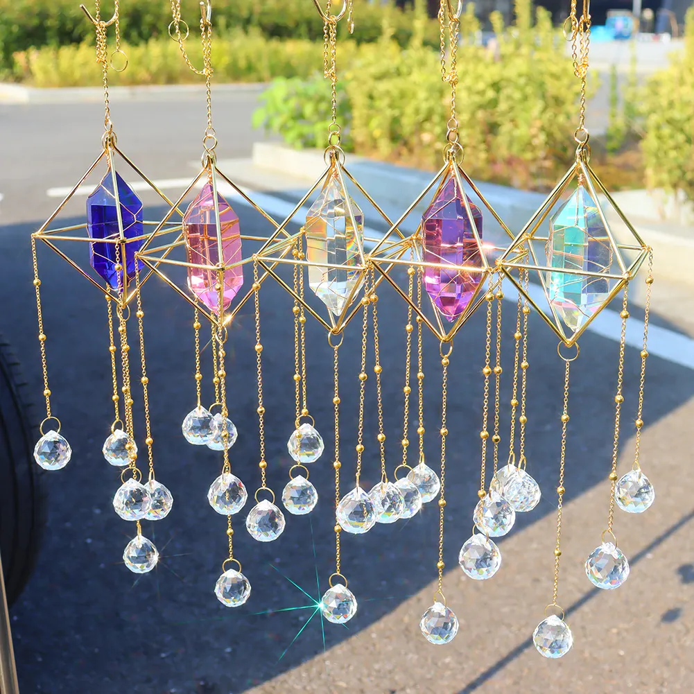 Crystal Wind Chimes Window Door Hanging Ornaments Room Garden Home Decor