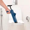 Air Plunger for Toilet, Stainless Steel Air Plunger Drain Clog Remover Tools High Pressure Air Drain Blaster Kit Heavy Duty Toilet Unclogger Plungers for Bathroom Kitchen Floor Drain Sink Clogged Pipe