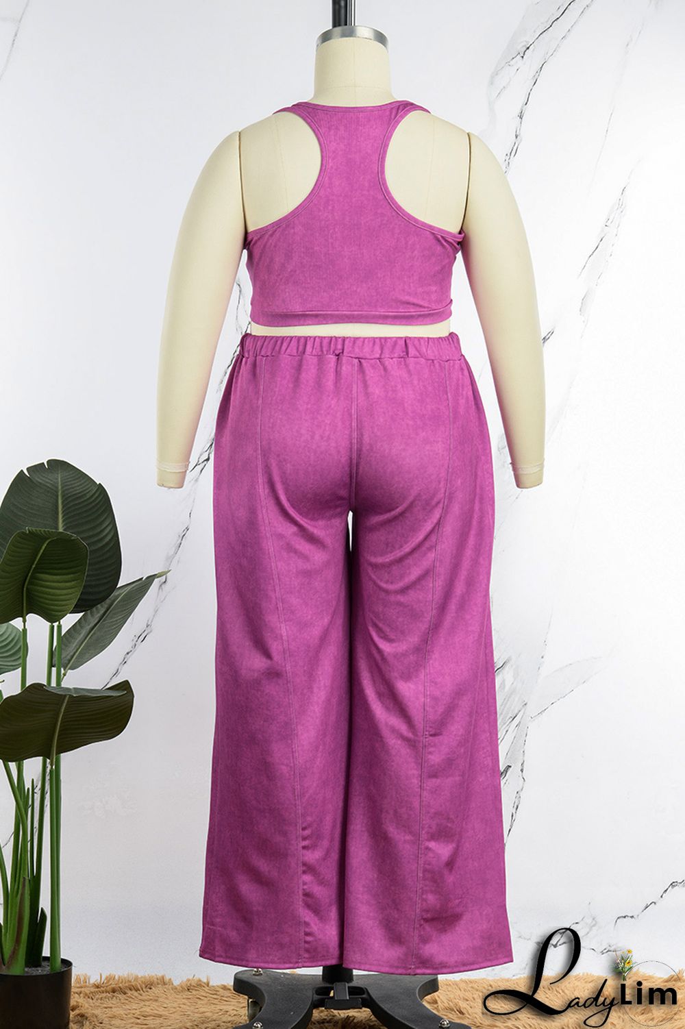 Black Gray Casual Solid Vests Pants O Neck Plus Size Two Pieces